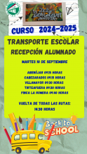 Recepción alumnado (transporte)